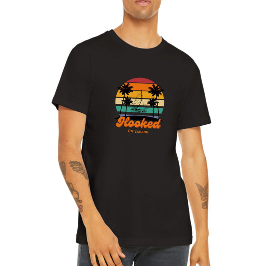 Retro Hooked C Premium Unisex Crewneck T-shirt